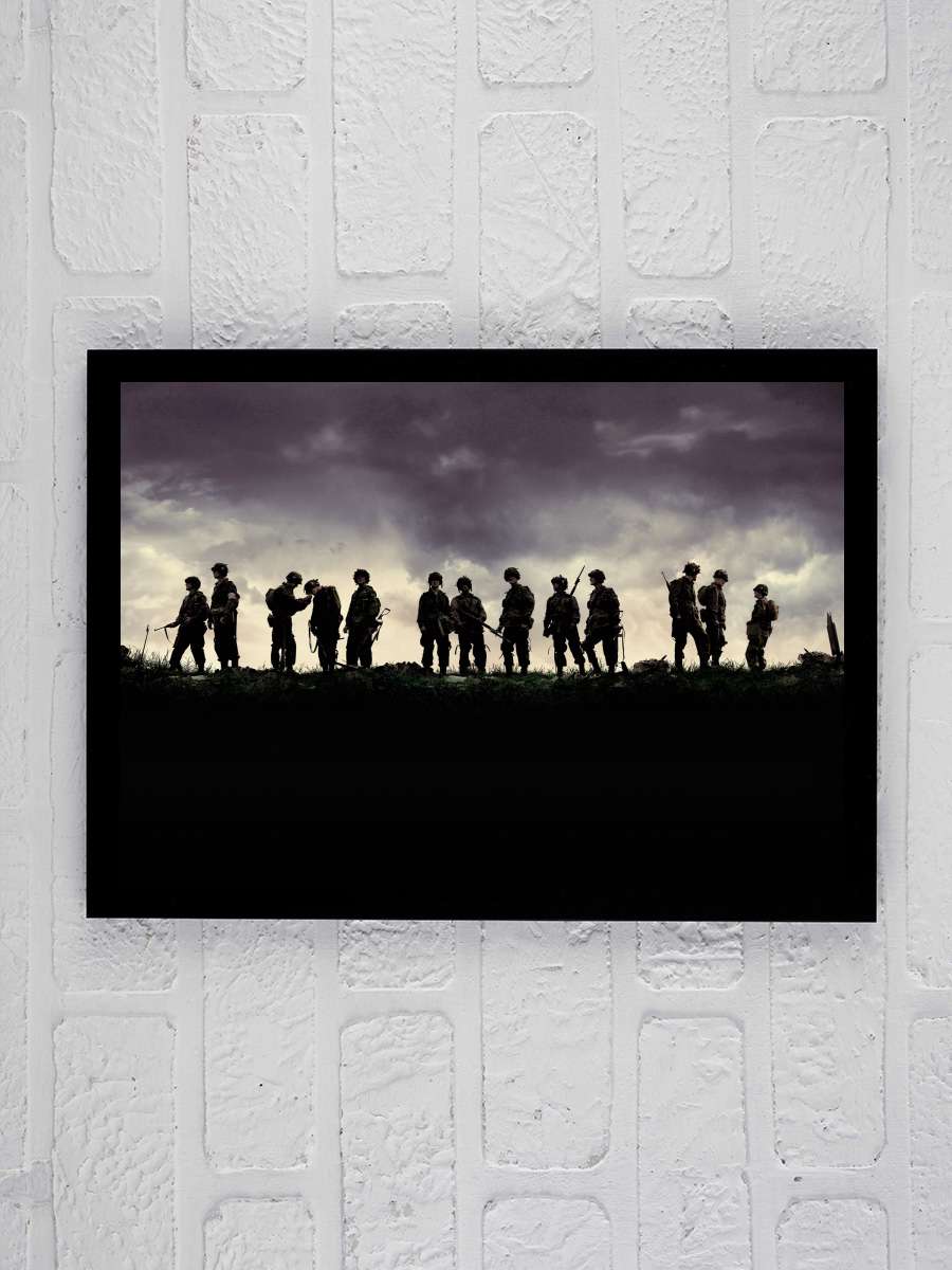 Kardeşler Takımı - Band of Brothers Dizi Tablo Siyah Çerçeveli Dizi Poster Duvar Tablo