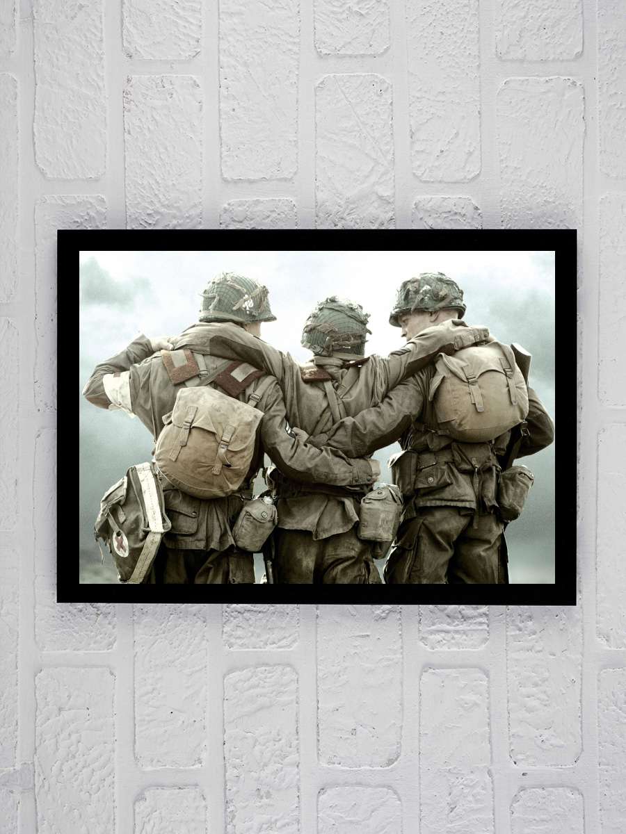 Kardeşler Takımı - Band of Brothers Dizi Tablo Siyah Çerçeveli Dizi Poster Duvar Tablo