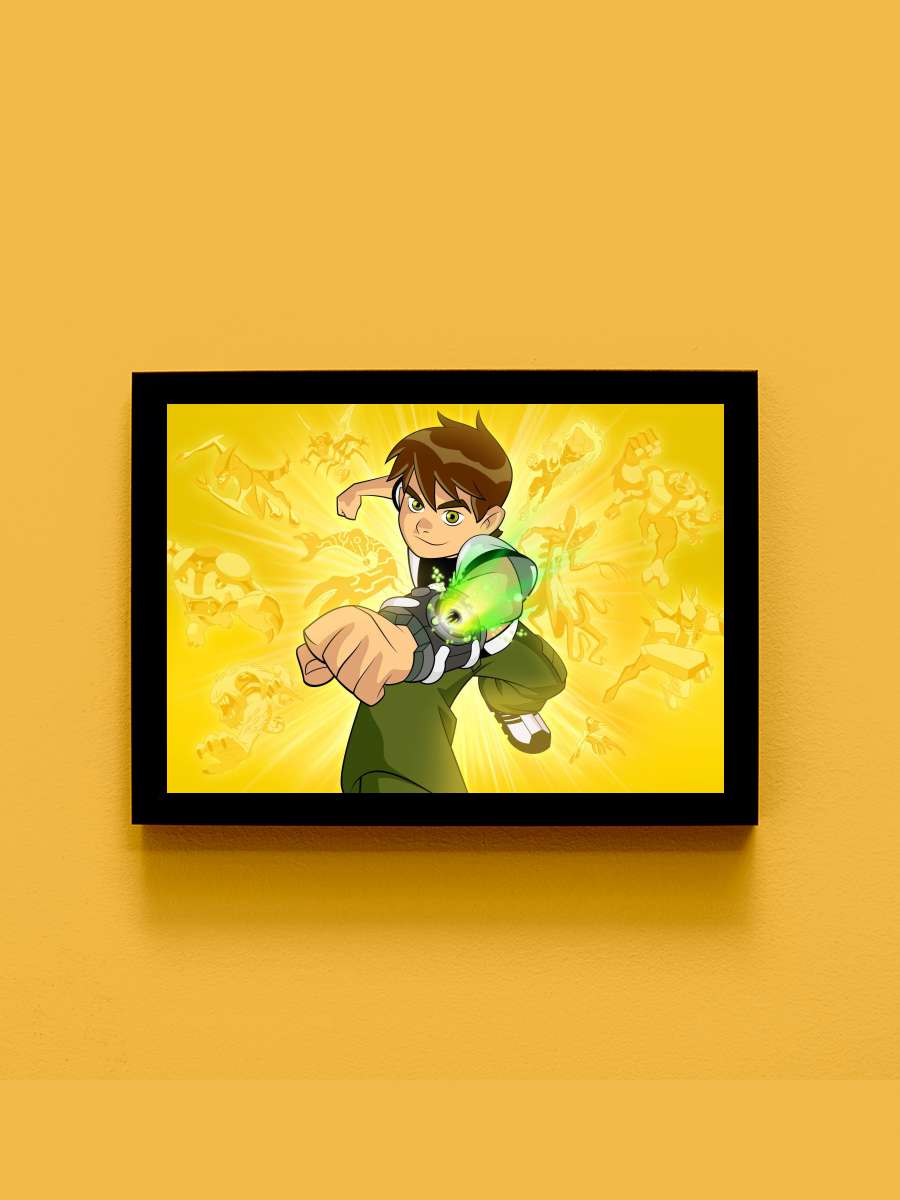 Ben 10 Dizi Tablo Siyah Çerçeveli Dizi Poster Duvar Tablo