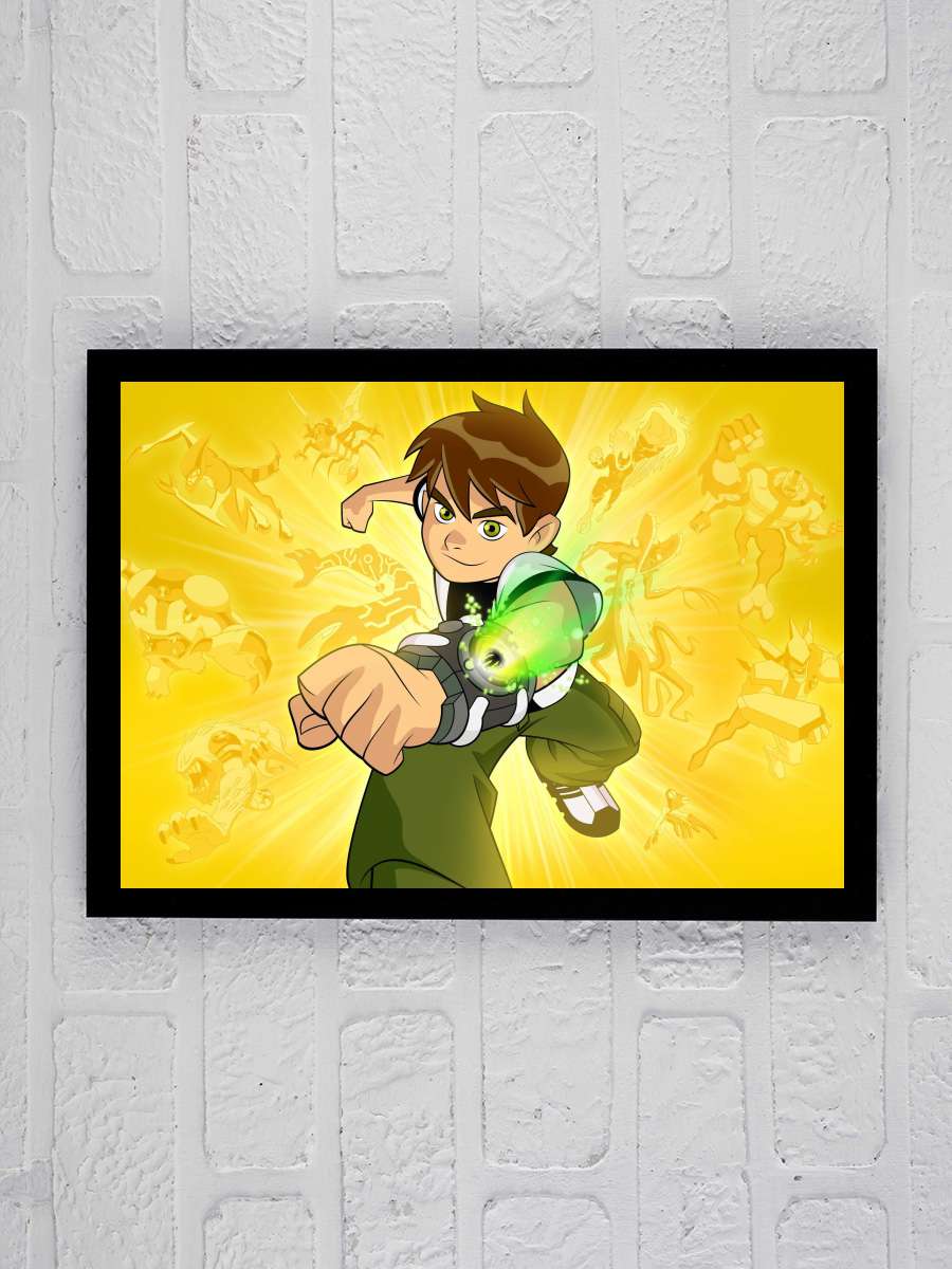 Ben 10 Dizi Tablo Siyah Çerçeveli Dizi Poster Duvar Tablo