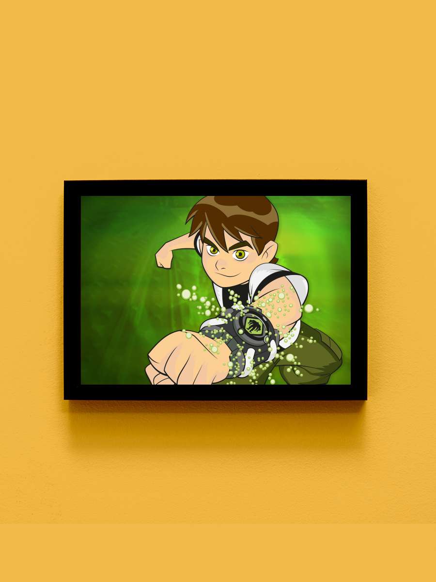 Ben 10 Dizi Tablo Siyah Çerçeveli Dizi Poster Duvar Tablo