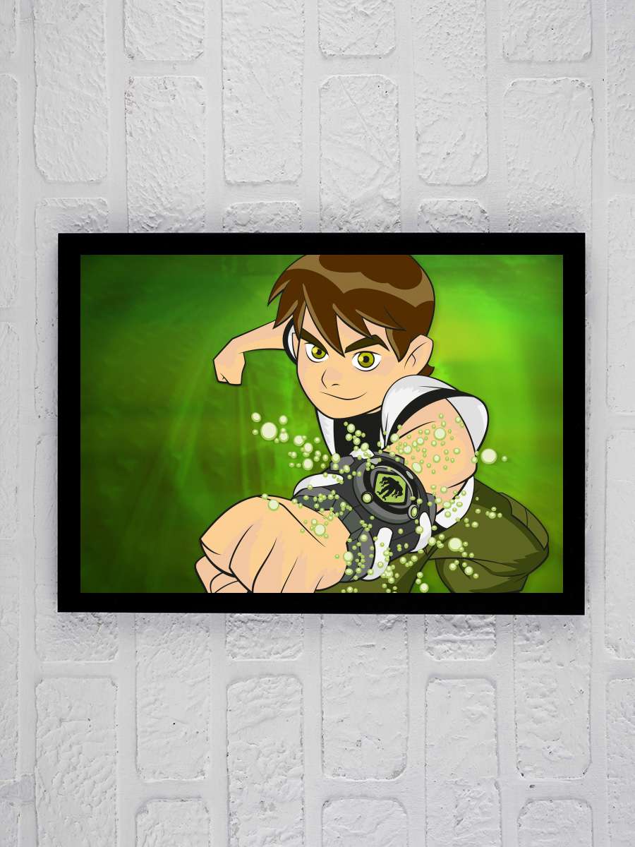 Ben 10 Dizi Tablo Siyah Çerçeveli Dizi Poster Duvar Tablo