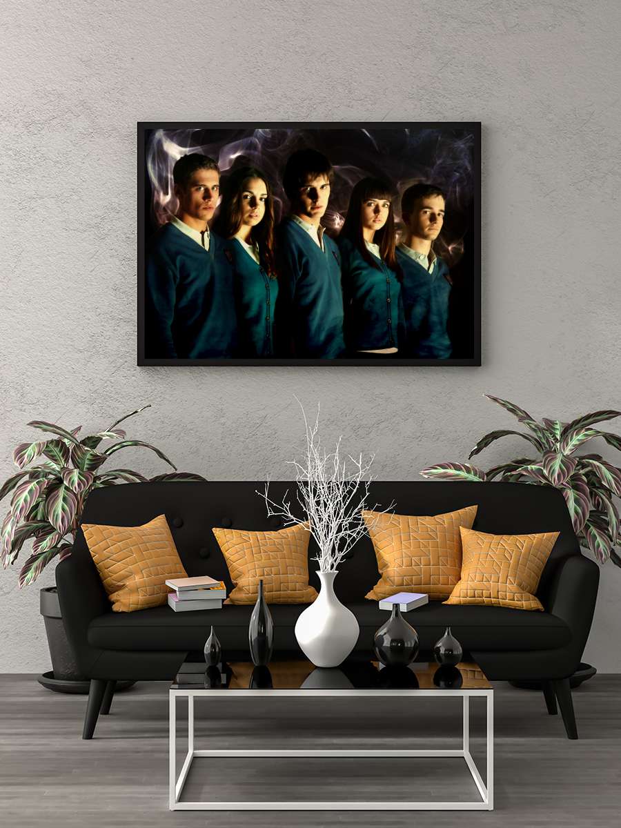 El internado Dizi Tablo Siyah Çerçeveli Dizi Poster Duvar Tablo