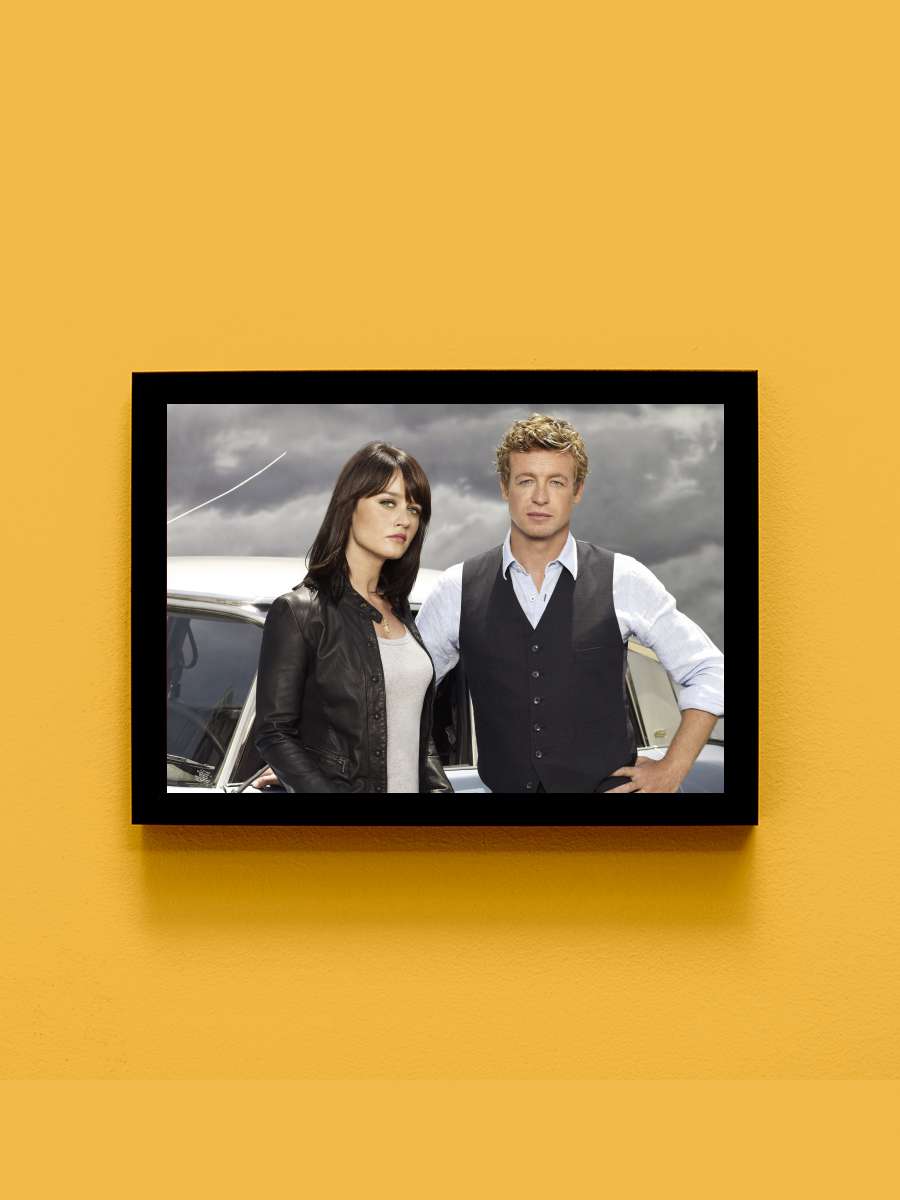 The Mentalist Dizi Tablo Siyah Çerçeveli Dizi Poster Duvar Tablo