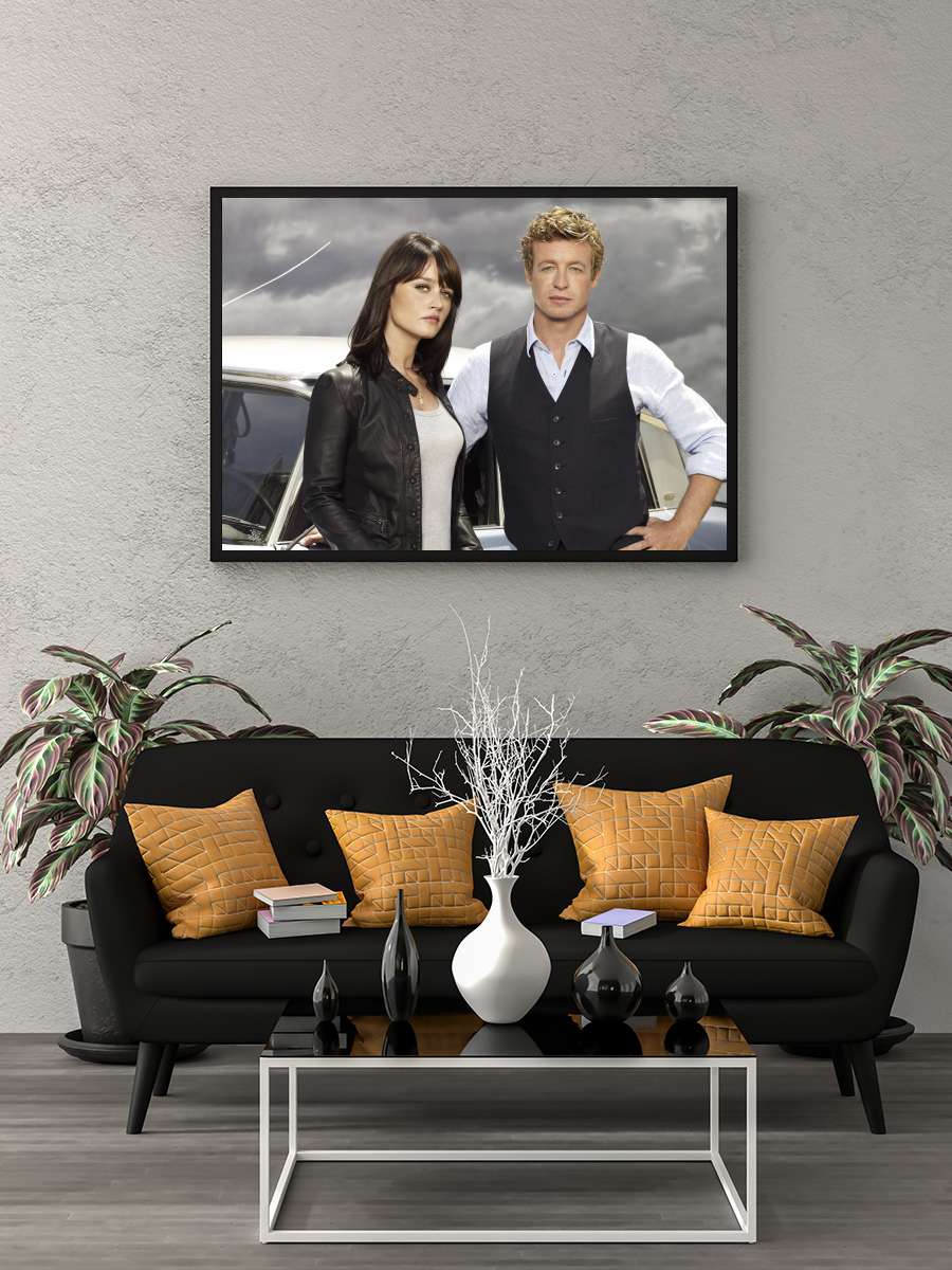 The Mentalist Dizi Tablo Siyah Çerçeveli Dizi Poster Duvar Tablo