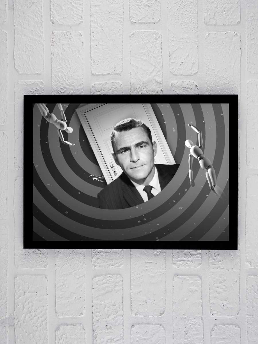 Alacakaranlık Kuşağı - The Twilight Zone Dizi Tablo Siyah Çerçeveli Dizi Poster Duvar Tablo