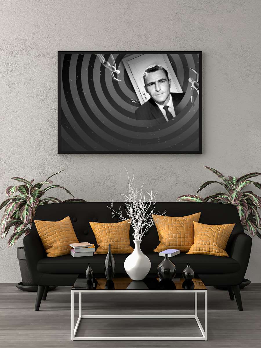 Alacakaranlık Kuşağı - The Twilight Zone Dizi Tablo Siyah Çerçeveli Dizi Poster Duvar Tablo