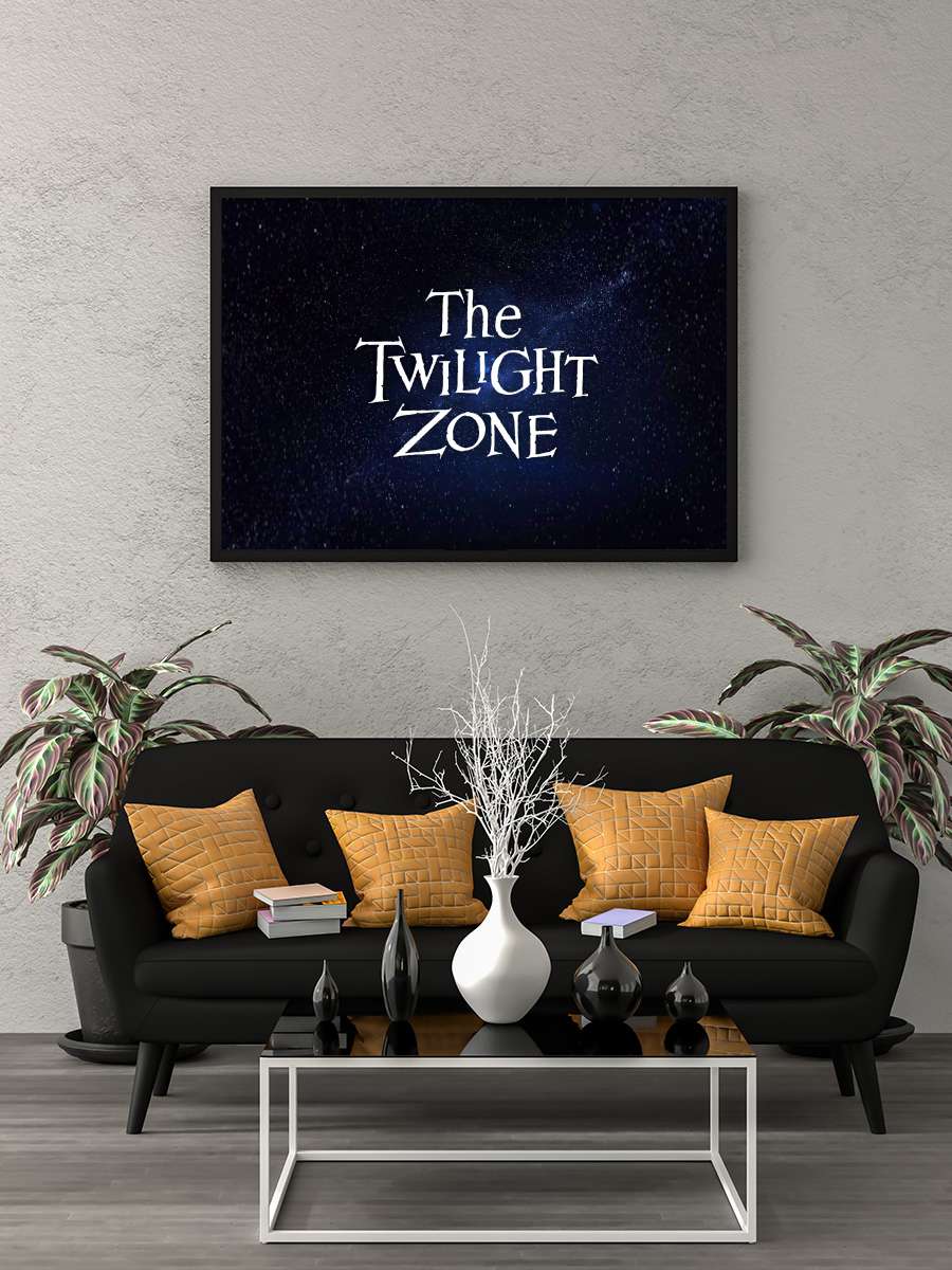 Alacakaranlık Kuşağı - The Twilight Zone Dizi Tablo Siyah Çerçeveli Dizi Poster Duvar Tablo