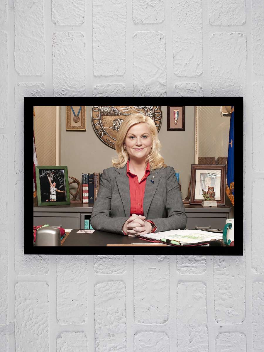 Parks and Recreation Dizi Tablo Siyah Çerçeveli Dizi Poster Duvar Tablo