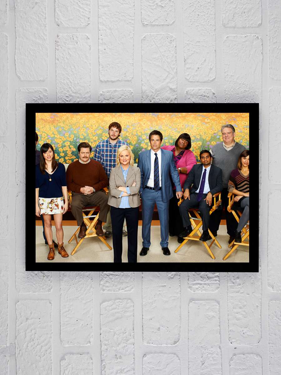 Parks and Recreation Dizi Tablo Siyah Çerçeveli Dizi Poster Duvar Tablo