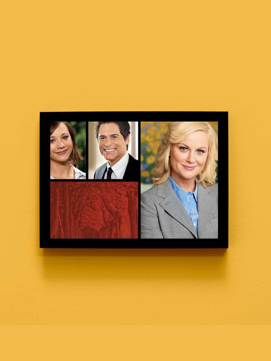 Parks and Recreation Dizi Tablo Siyah Çerçeveli Dizi Poster Duvar Tablo