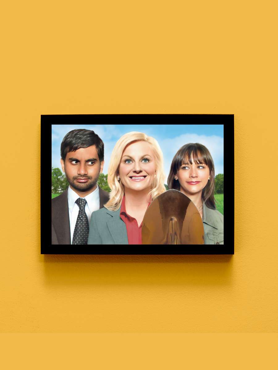 Parks and Recreation Dizi Tablo Siyah Çerçeveli Dizi Poster Duvar Tablo