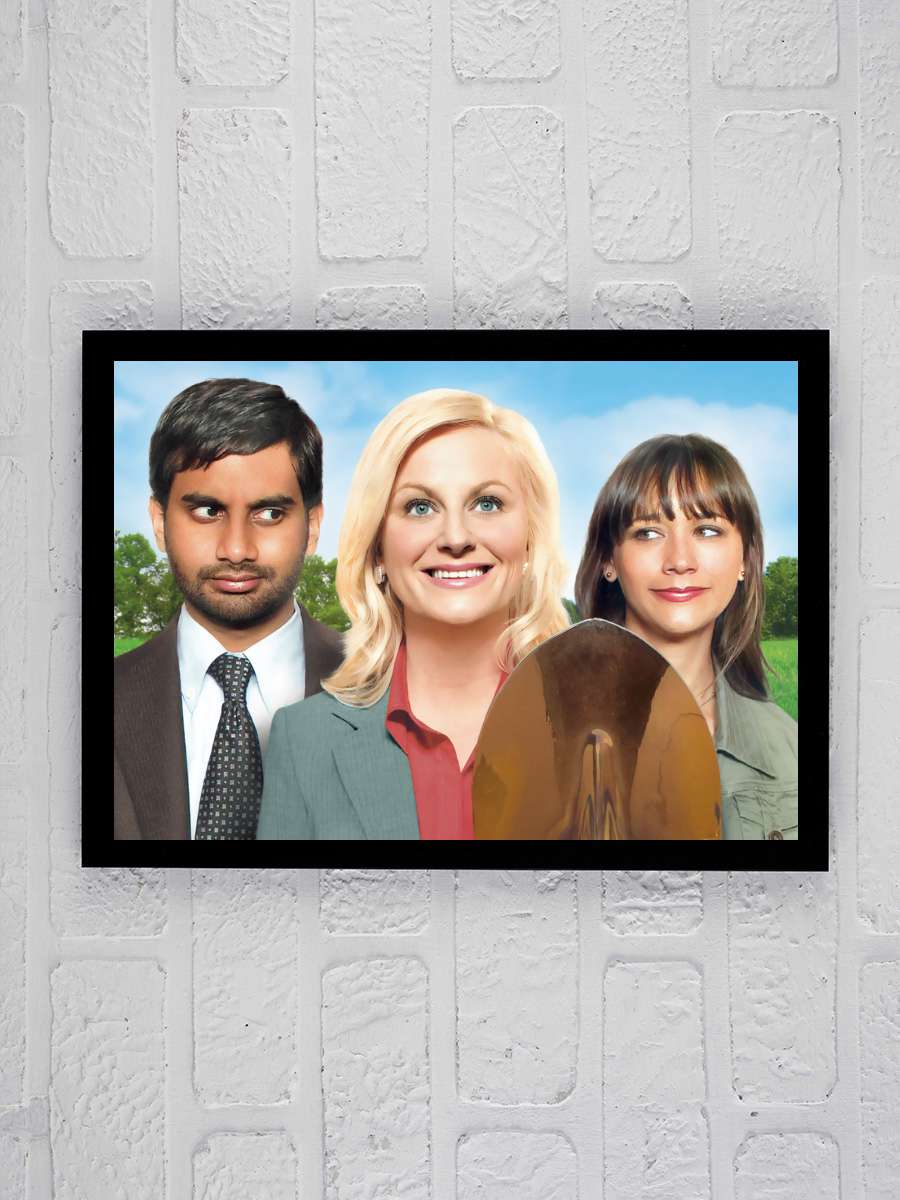 Parks and Recreation Dizi Tablo Siyah Çerçeveli Dizi Poster Duvar Tablo