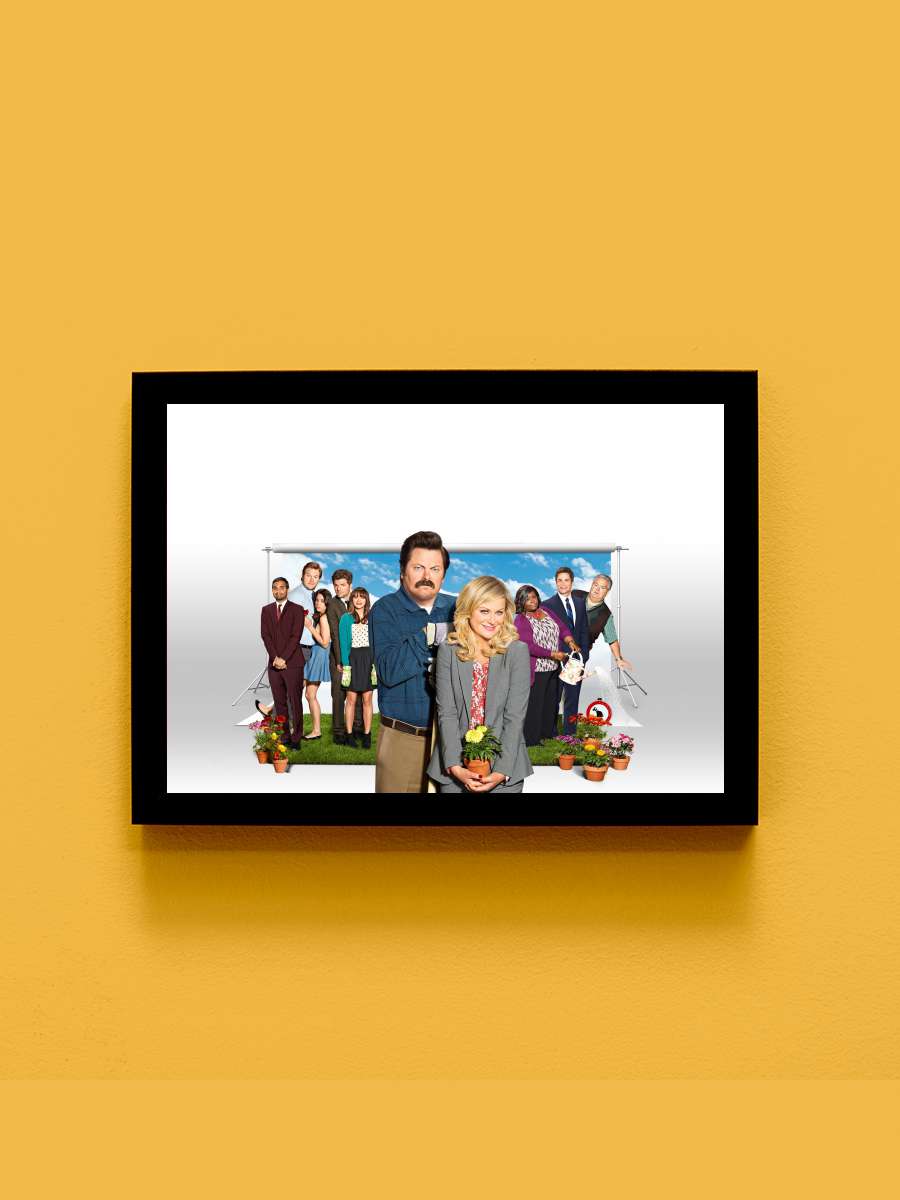 Parks and Recreation Dizi Tablo Siyah Çerçeveli Dizi Poster Duvar Tablo