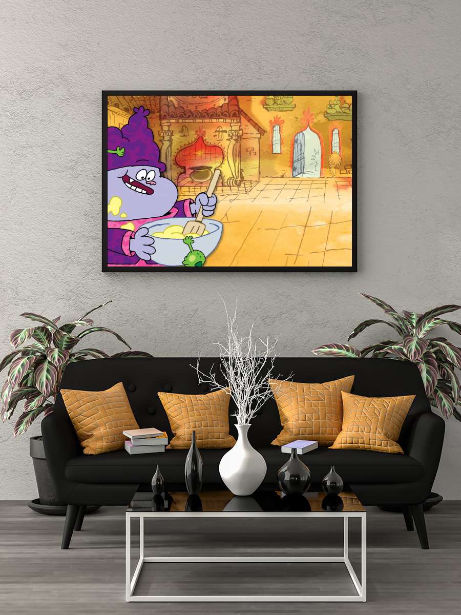 Chowder Dizi Tablo Siyah Çerçeveli Dizi Poster Duvar Tablo