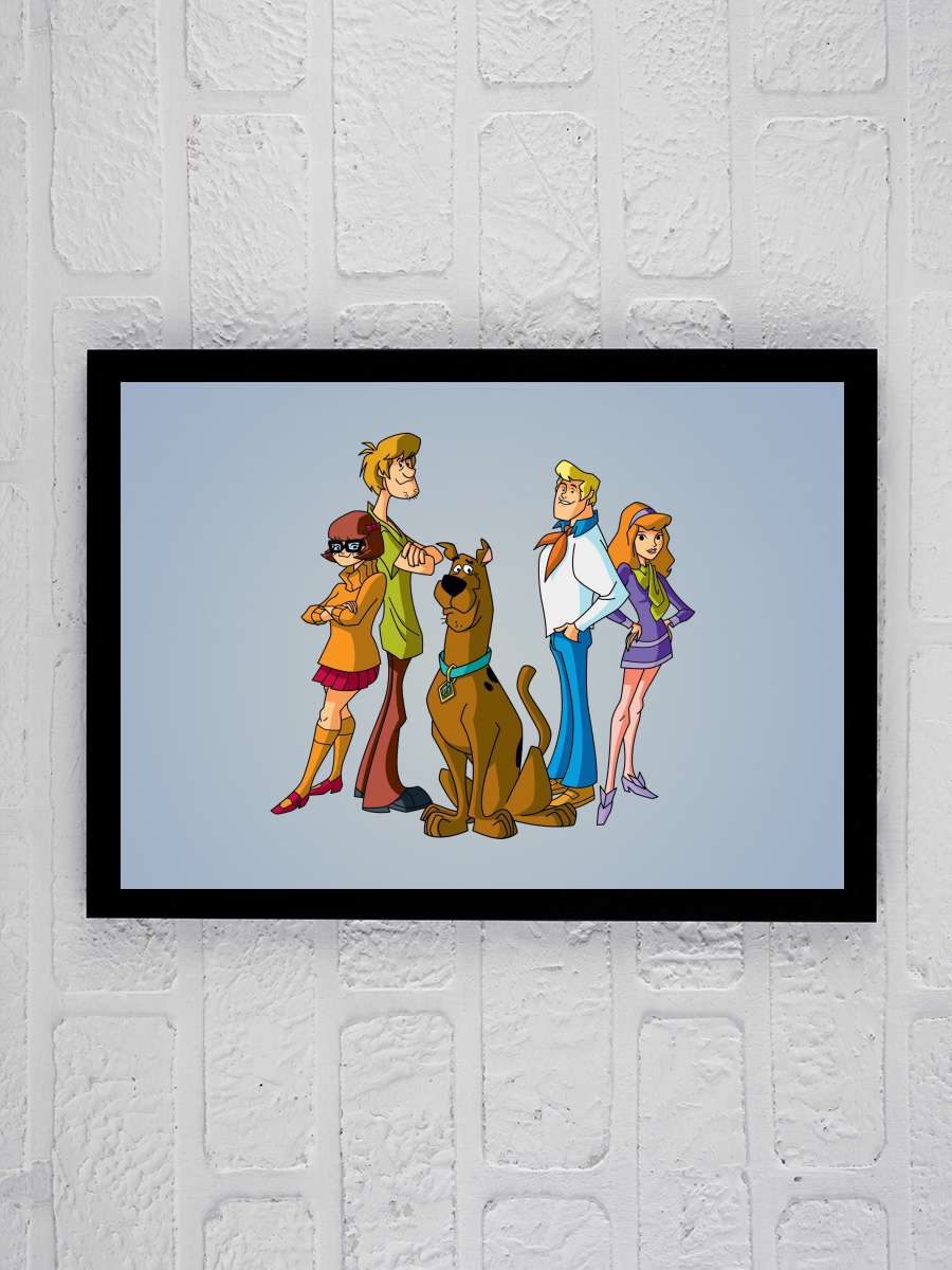 Scooby-Doo! Gizem Avcıları - Scooby-Doo! Mystery Incorporated Dizi Tablo Siyah Çerçeveli Dizi Poster Duvar Tablo