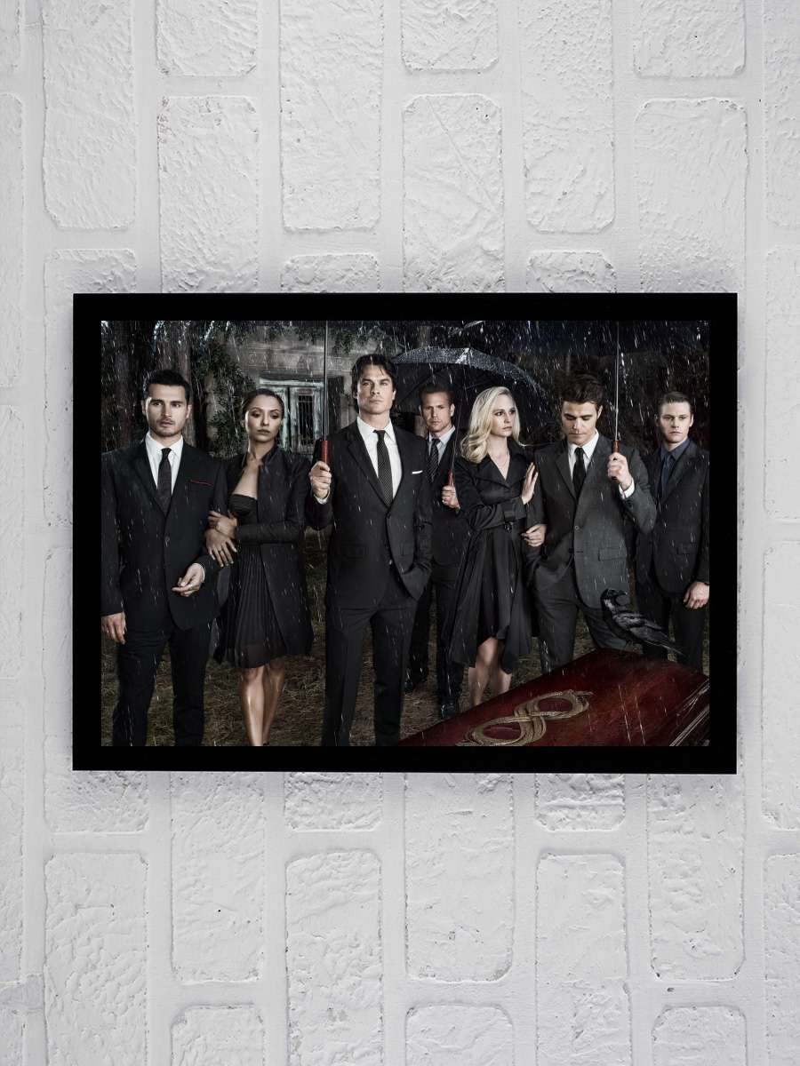 The Vampire Diaries Dizi Tablo Siyah Çerçeveli Dizi Poster Duvar Tablo