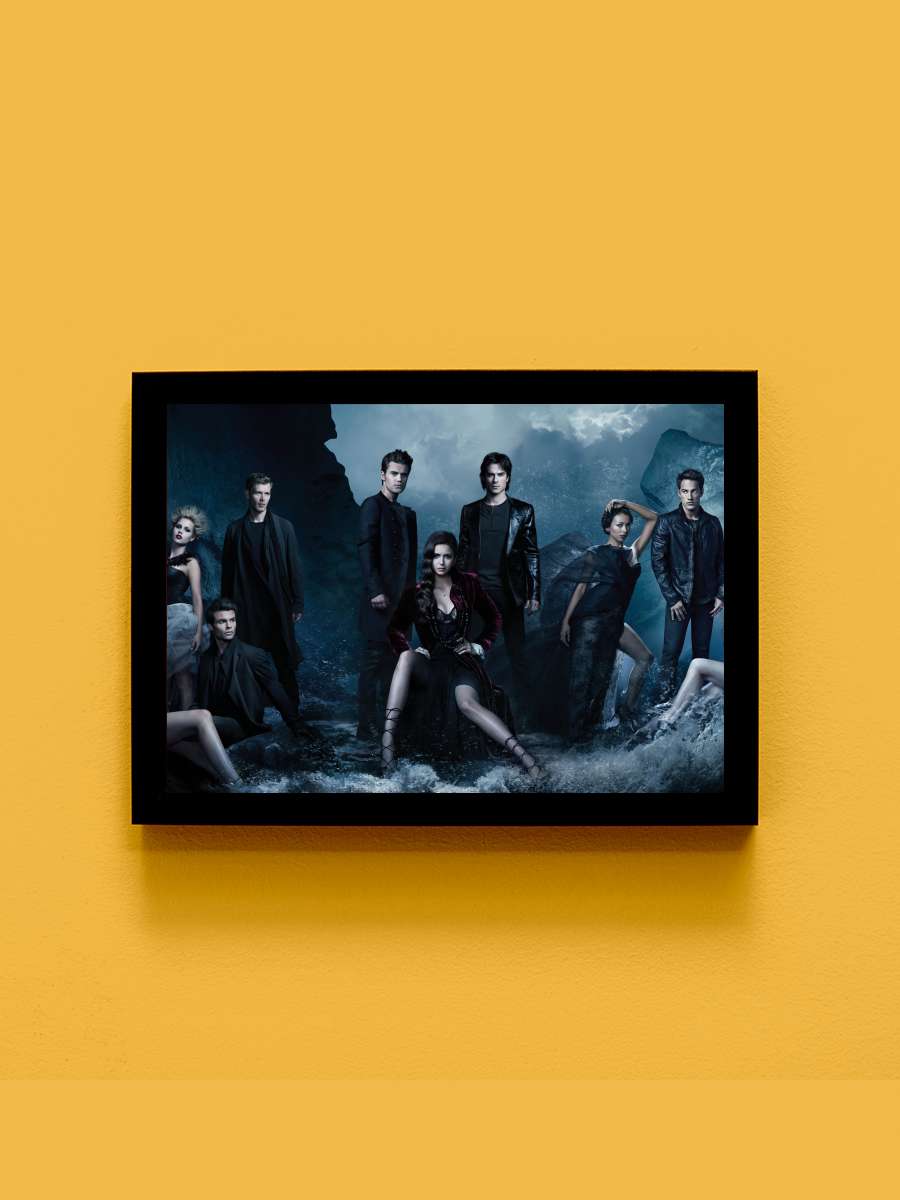 The Vampire Diaries Dizi Tablo Siyah Çerçeveli Dizi Poster Duvar Tablo