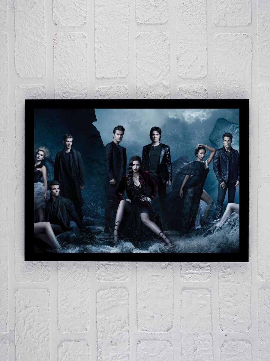 The Vampire Diaries Dizi Tablo Siyah Çerçeveli Dizi Poster Duvar Tablo