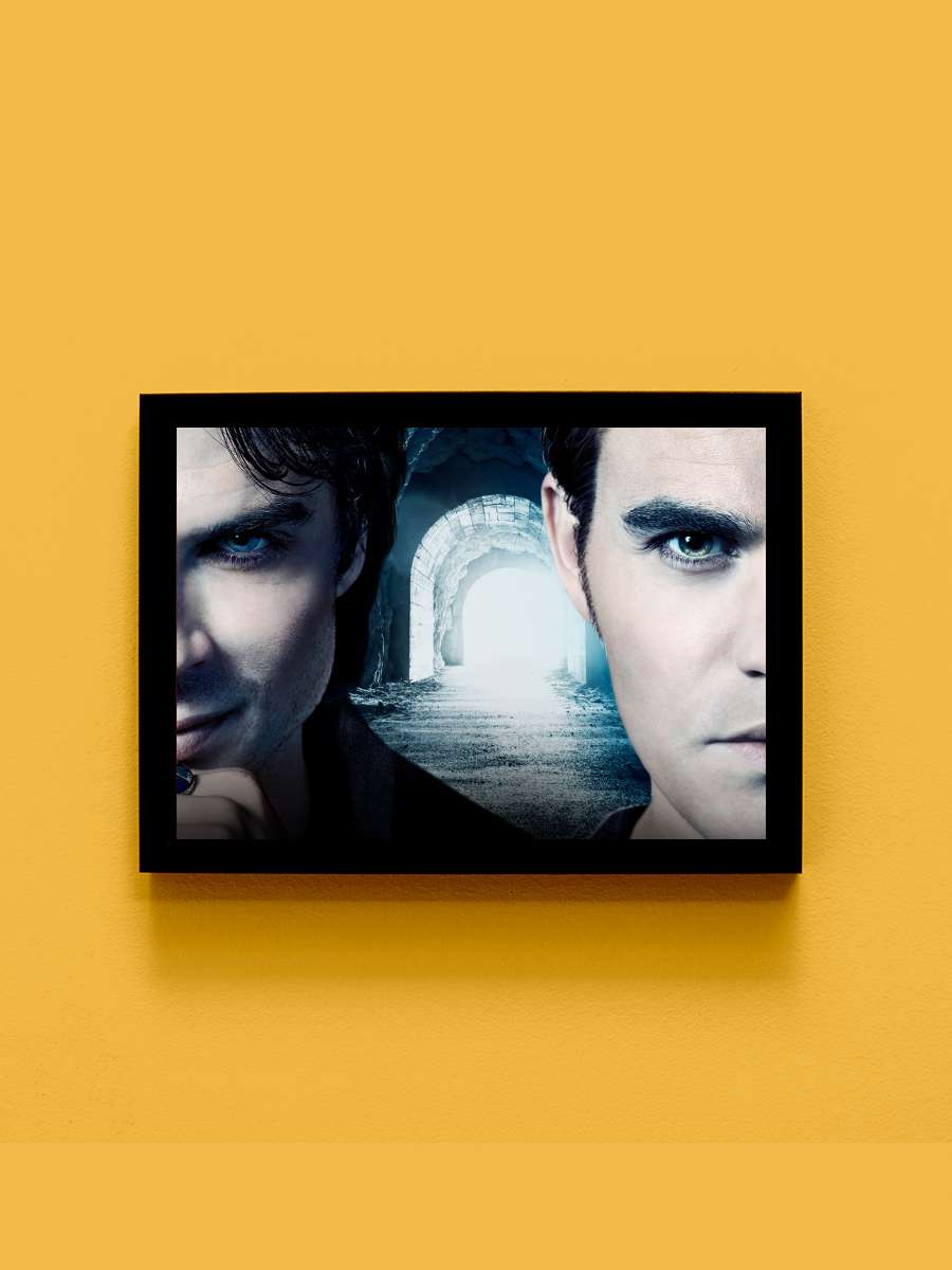 The Vampire Diaries Dizi Tablo Siyah Çerçeveli Dizi Poster Duvar Tablo