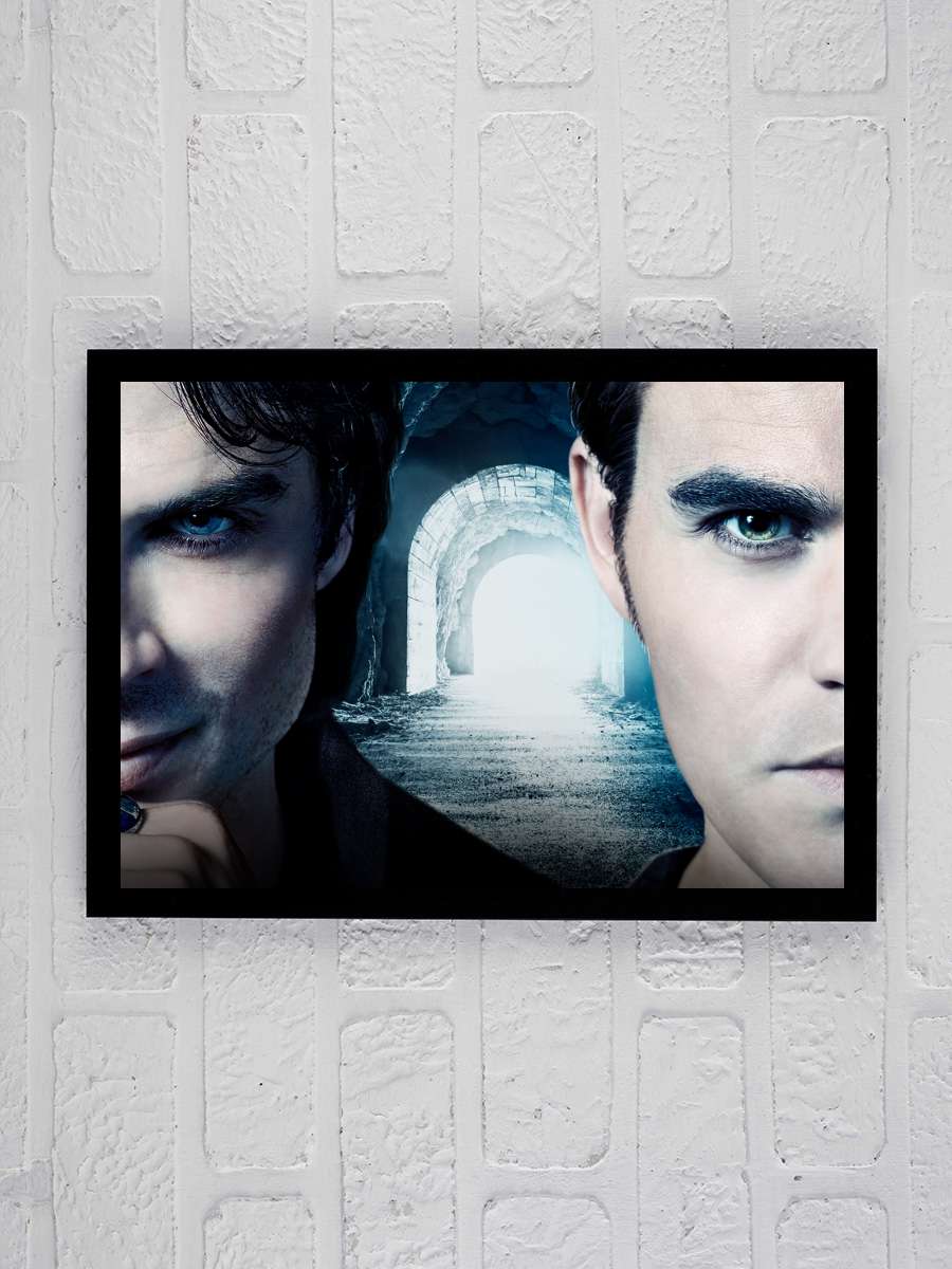 The Vampire Diaries Dizi Tablo Siyah Çerçeveli Dizi Poster Duvar Tablo