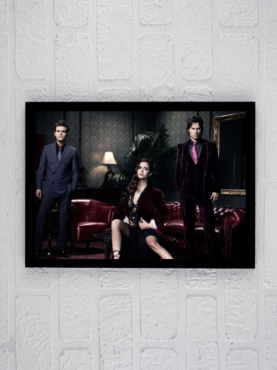 The Vampire Diaries Dizi Tablo Siyah Çerçeveli Dizi Poster Duvar Tablo