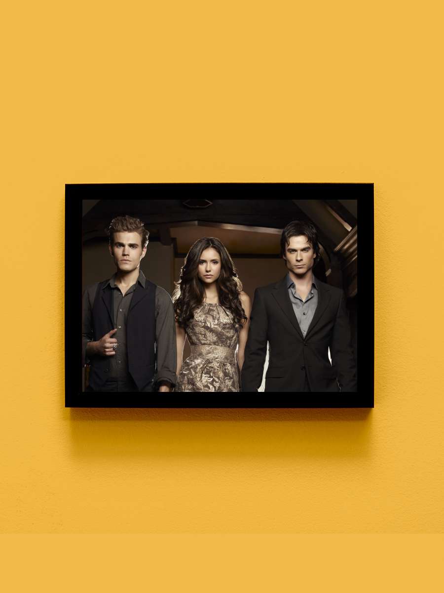 The Vampire Diaries Dizi Tablo Siyah Çerçeveli Dizi Poster Duvar Tablo