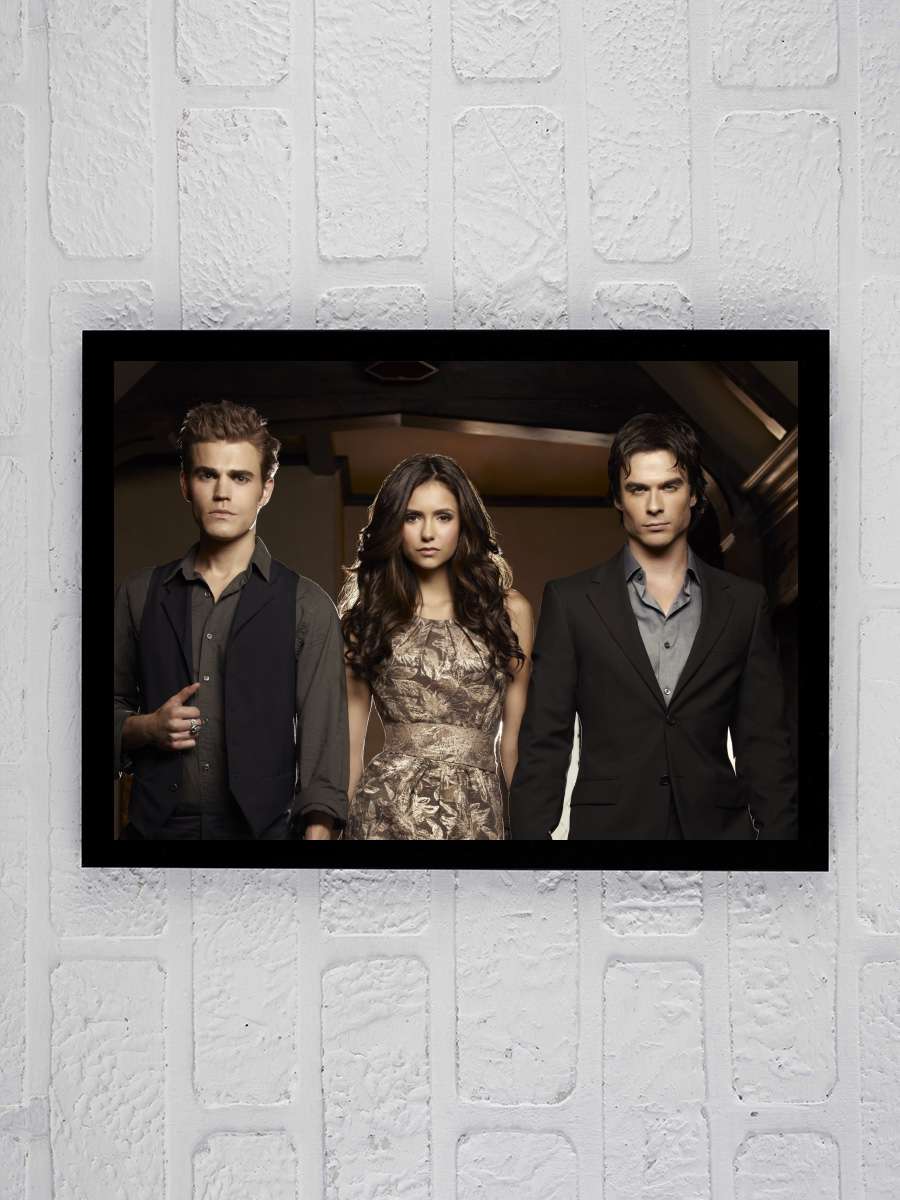 The Vampire Diaries Dizi Tablo Siyah Çerçeveli Dizi Poster Duvar Tablo