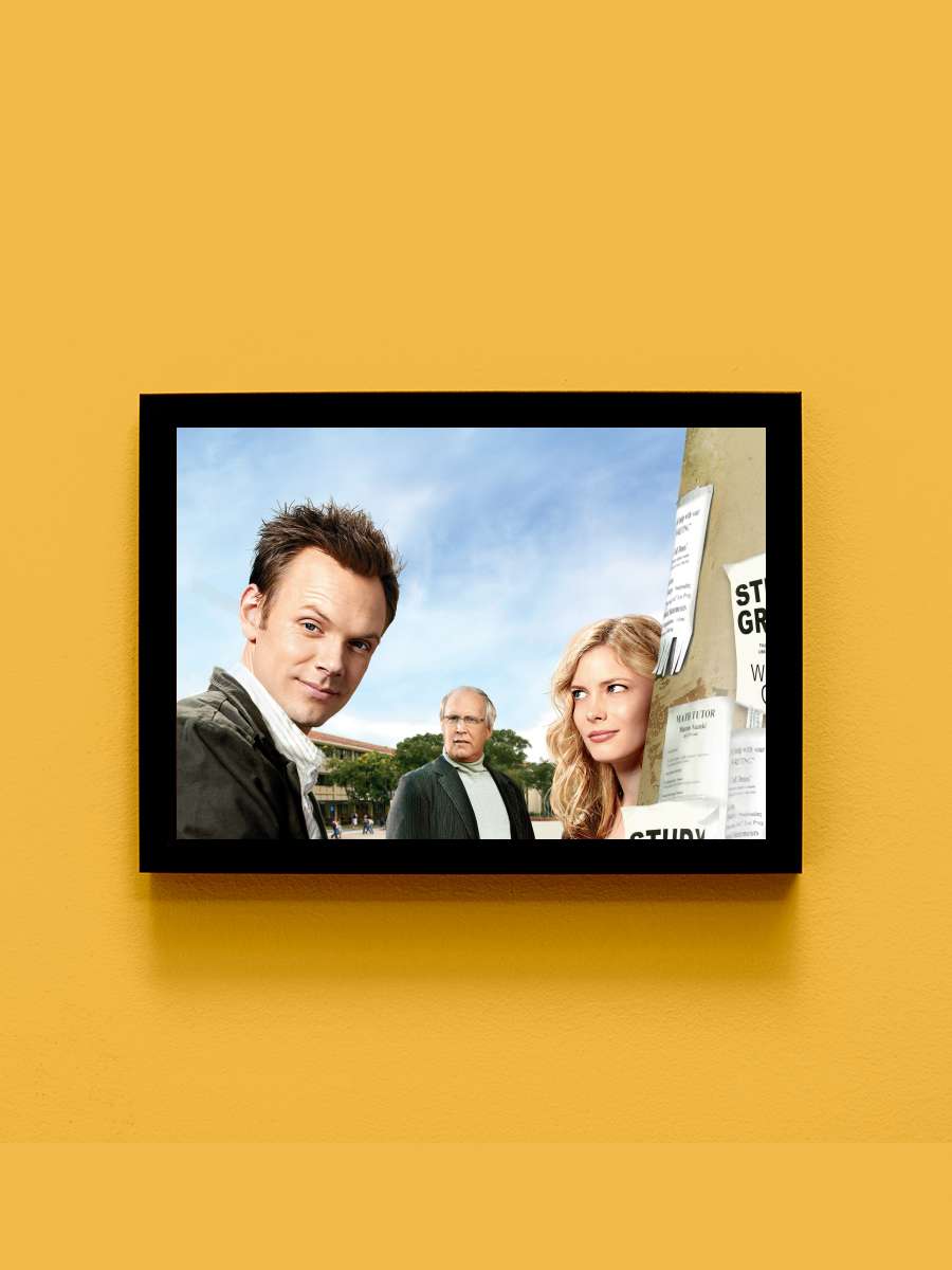 Community Dizi Tablo Siyah Çerçeveli Dizi Poster Duvar Tablo