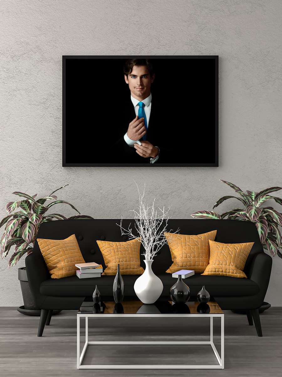 White Collar Dizi Tablo Siyah Çerçeveli Dizi Poster Duvar Tablo