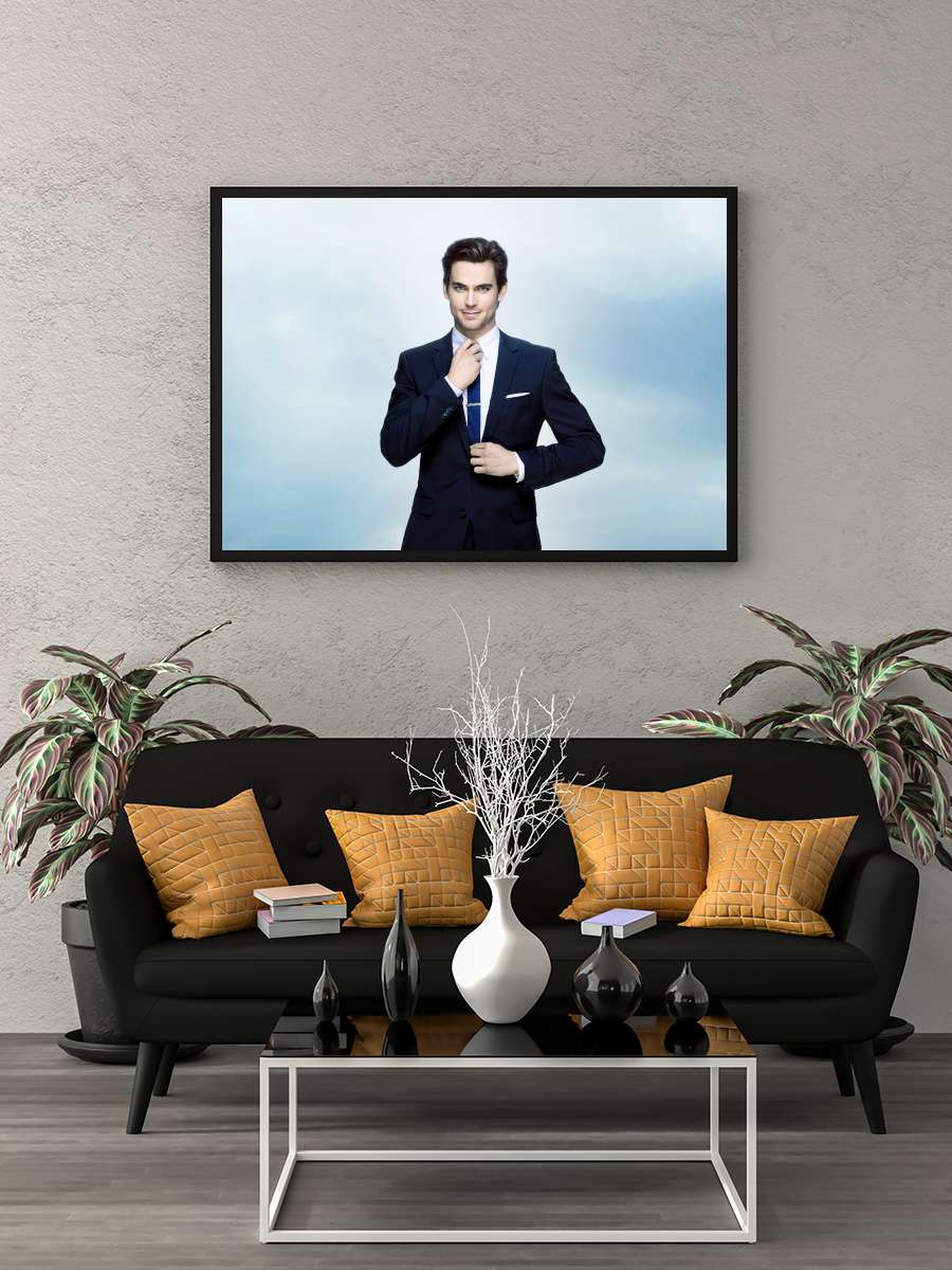 White Collar Dizi Tablo Siyah Çerçeveli Dizi Poster Duvar Tablo