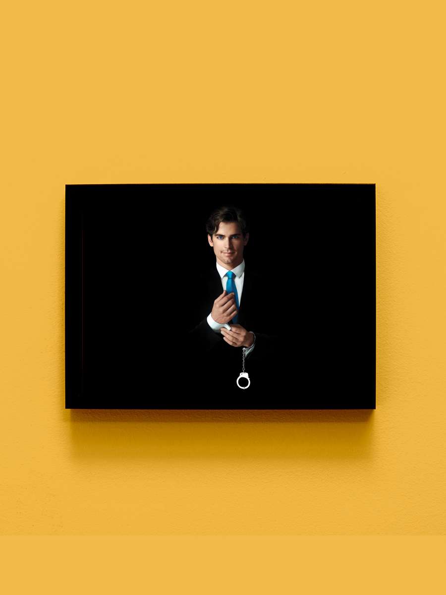 White Collar Dizi Tablo Siyah Çerçeveli Dizi Poster Duvar Tablo