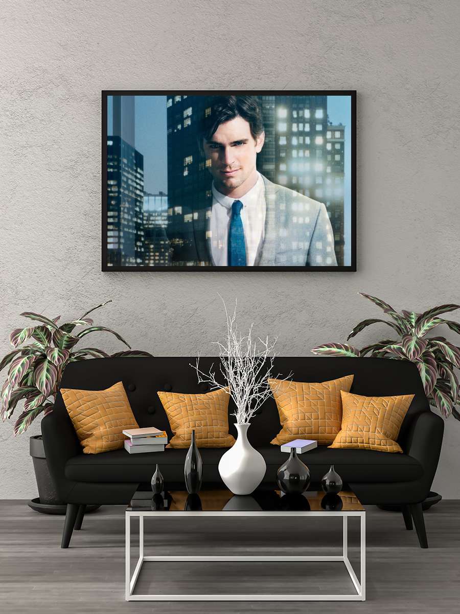 White Collar Dizi Tablo Siyah Çerçeveli Dizi Poster Duvar Tablo