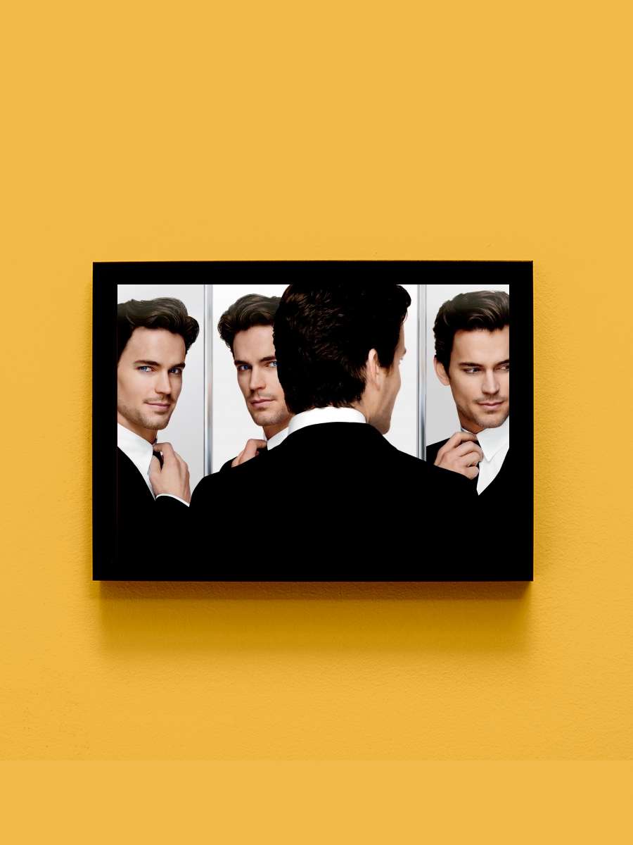 White Collar Dizi Tablo Siyah Çerçeveli Dizi Poster Duvar Tablo