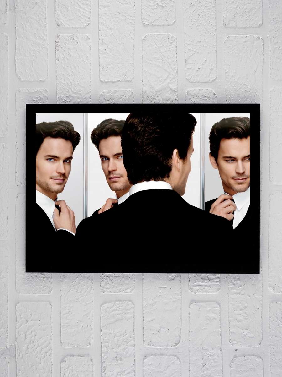 White Collar Dizi Tablo Siyah Çerçeveli Dizi Poster Duvar Tablo