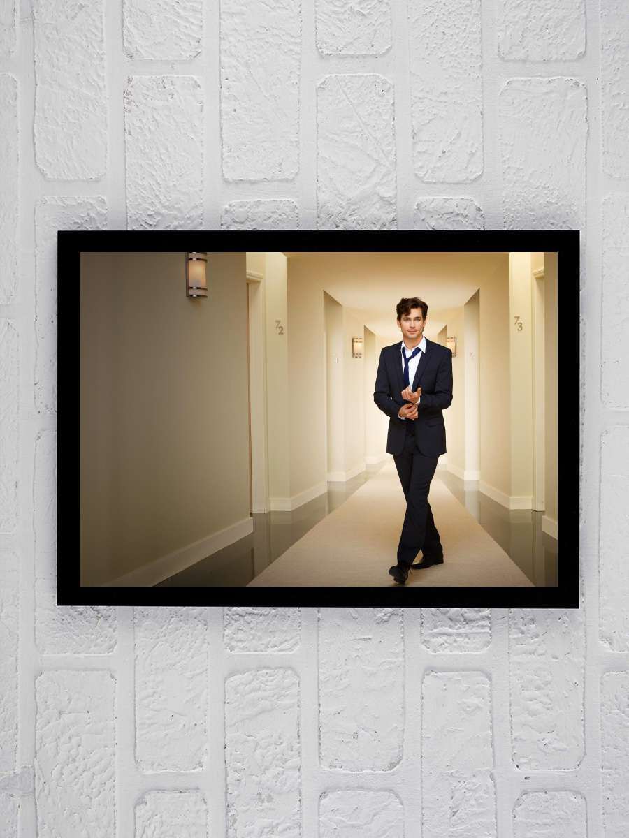 White Collar Dizi Tablo Siyah Çerçeveli Dizi Poster Duvar Tablo