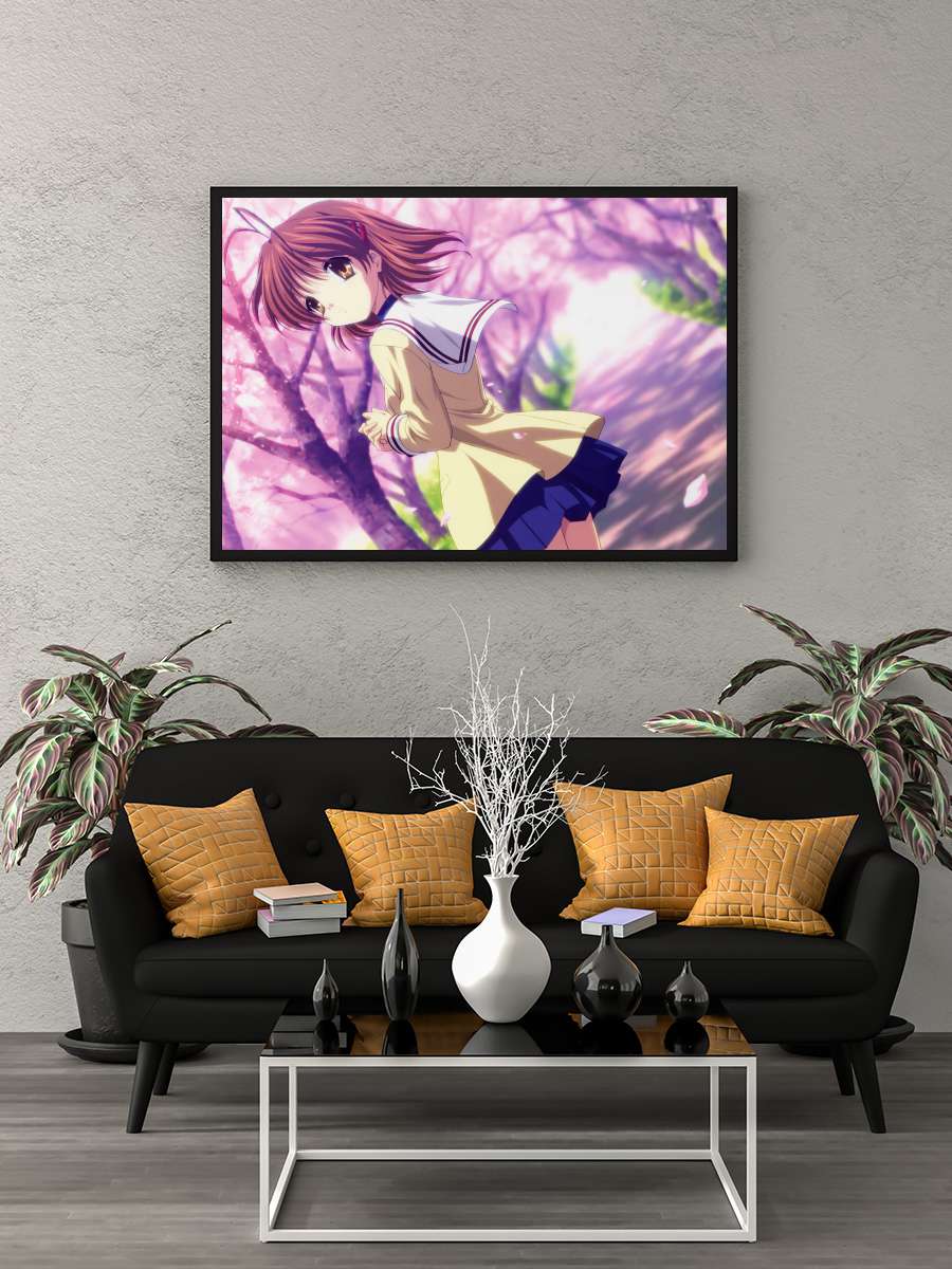 CLANNAD Dizi Tablo Siyah Çerçeveli Dizi Poster Duvar Tablo