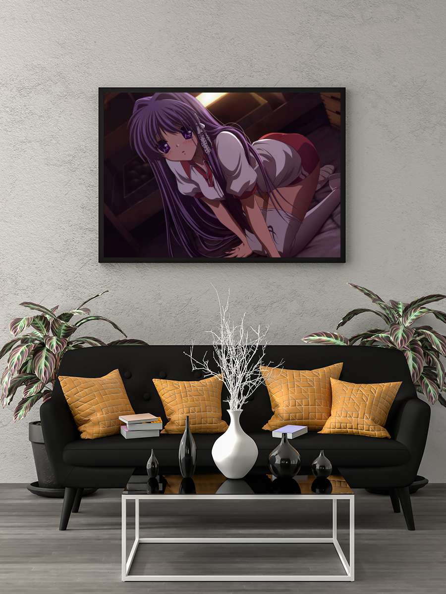 CLANNAD Dizi Tablo Siyah Çerçeveli Dizi Poster Duvar Tablo