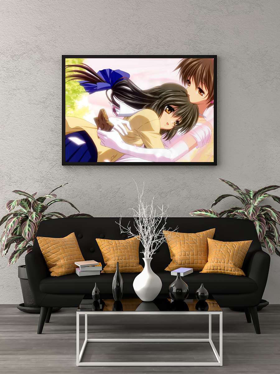 CLANNAD Dizi Tablo Siyah Çerçeveli Dizi Poster Duvar Tablo