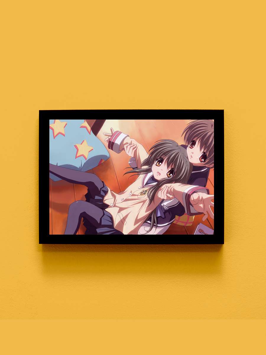 CLANNAD Dizi Tablo Siyah Çerçeveli Dizi Poster Duvar Tablo