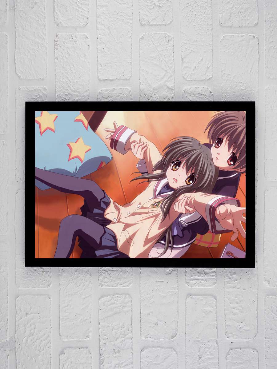 CLANNAD Dizi Tablo Siyah Çerçeveli Dizi Poster Duvar Tablo