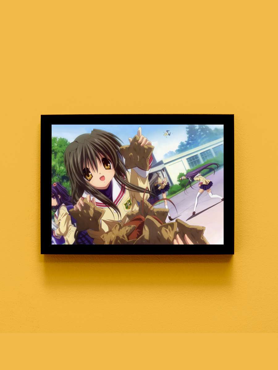 CLANNAD Dizi Tablo Siyah Çerçeveli Dizi Poster Duvar Tablo