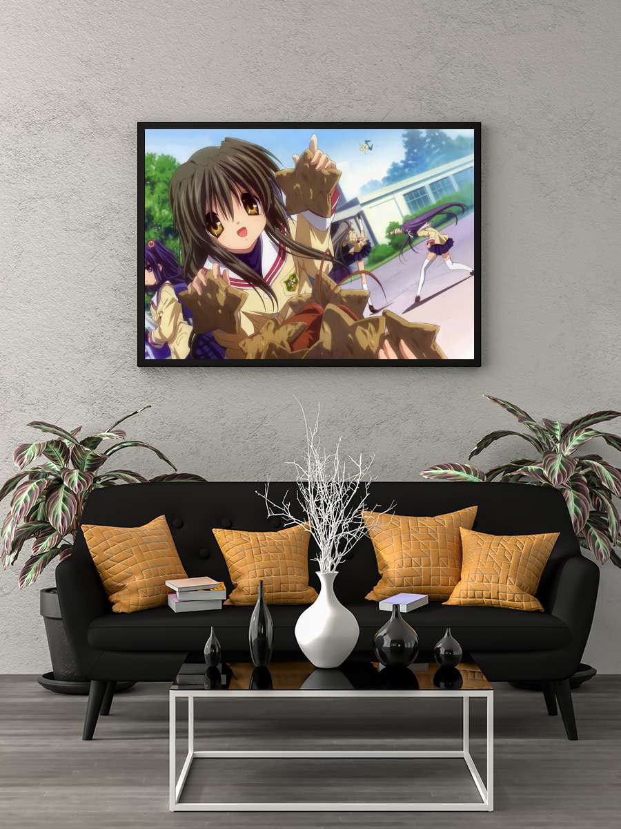 CLANNAD Dizi Tablo Siyah Çerçeveli Dizi Poster Duvar Tablo