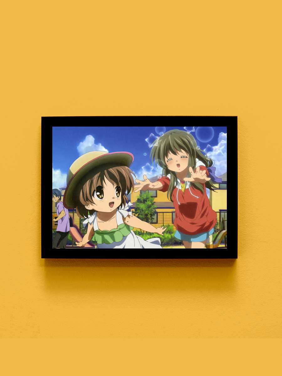 CLANNAD Dizi Tablo Siyah Çerçeveli Dizi Poster Duvar Tablo