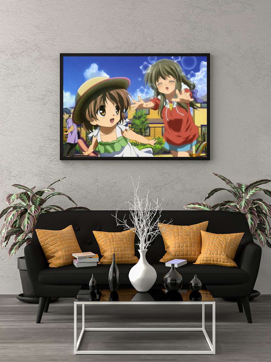 CLANNAD Dizi Tablo Siyah Çerçeveli Dizi Poster Duvar Tablo