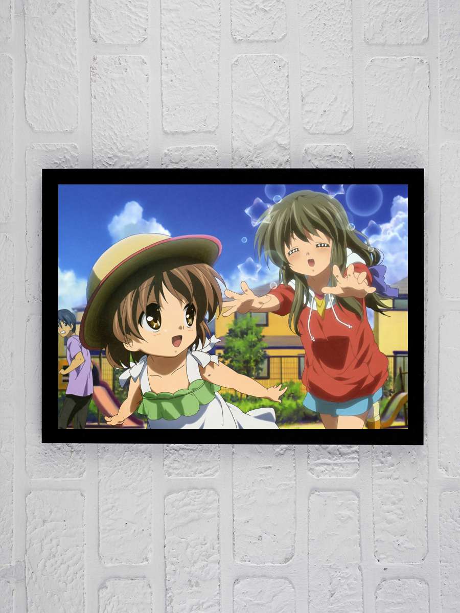 CLANNAD Dizi Tablo Siyah Çerçeveli Dizi Poster Duvar Tablo