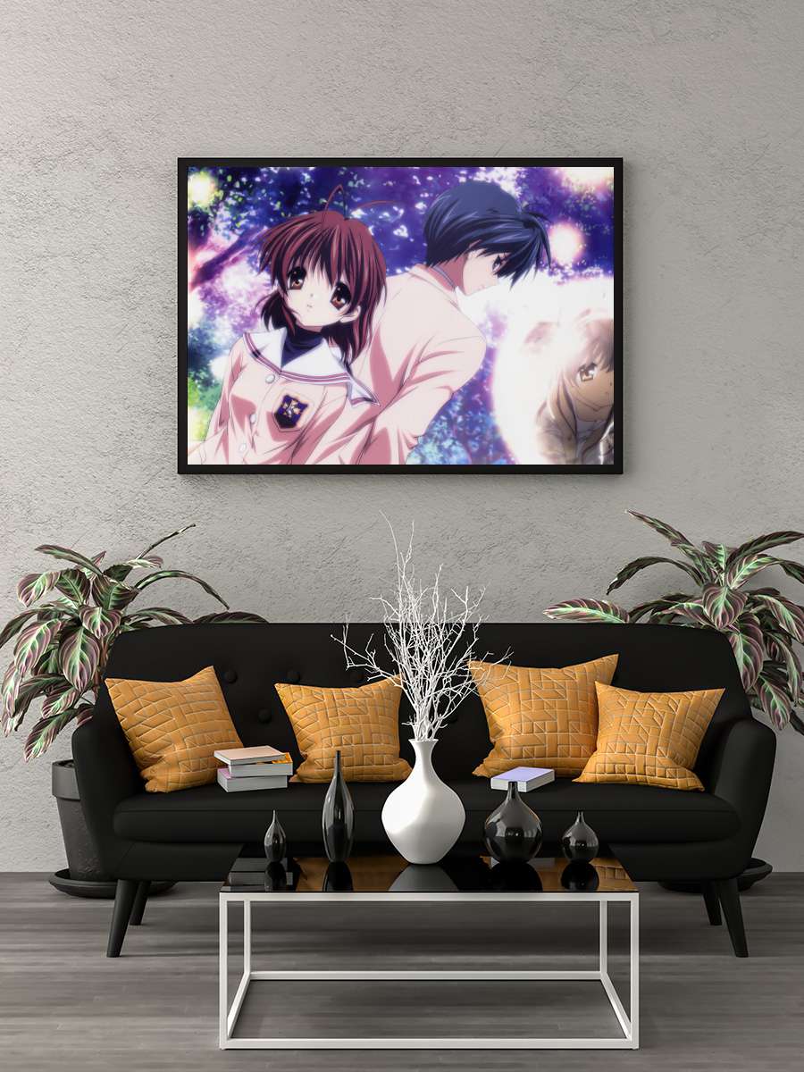 CLANNAD Dizi Tablo Siyah Çerçeveli Dizi Poster Duvar Tablo