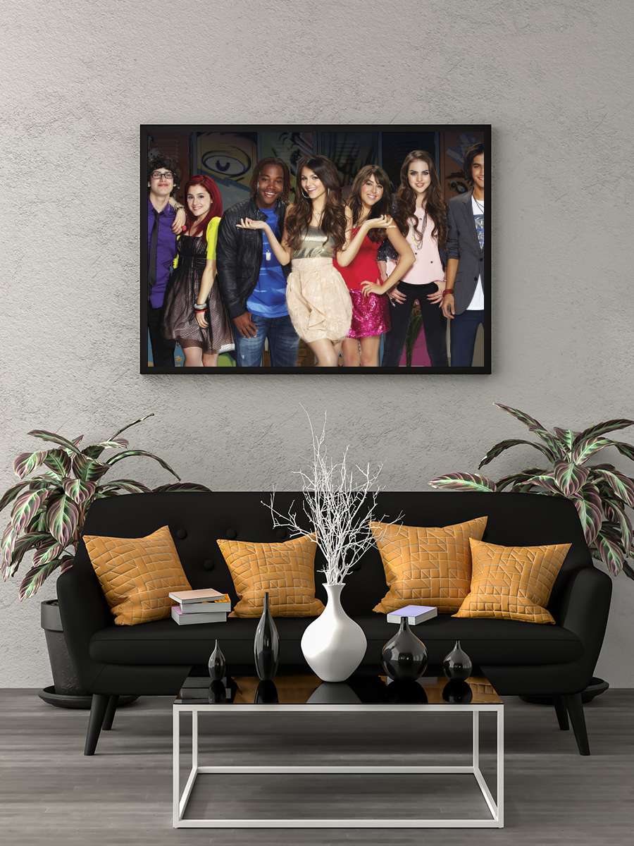 Victorious Dizi Tablo Siyah Çerçeveli Dizi Poster Duvar Tablo