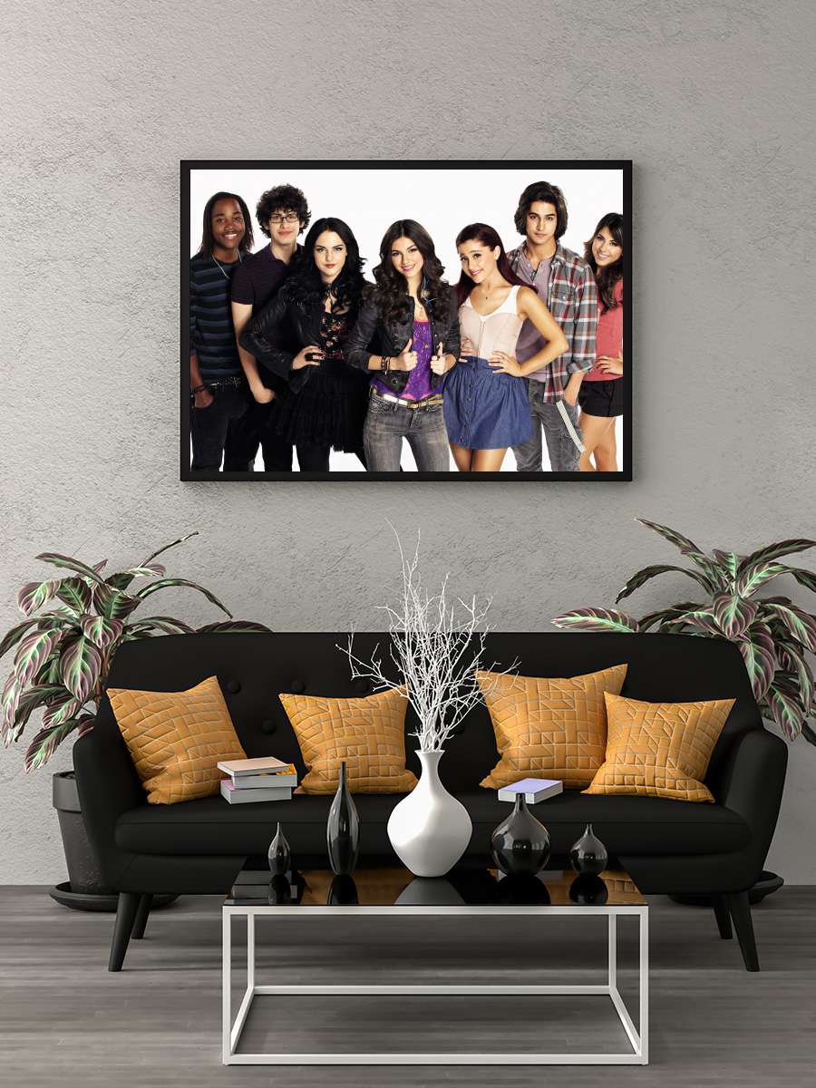 Victorious Dizi Tablo Siyah Çerçeveli Dizi Poster Duvar Tablo