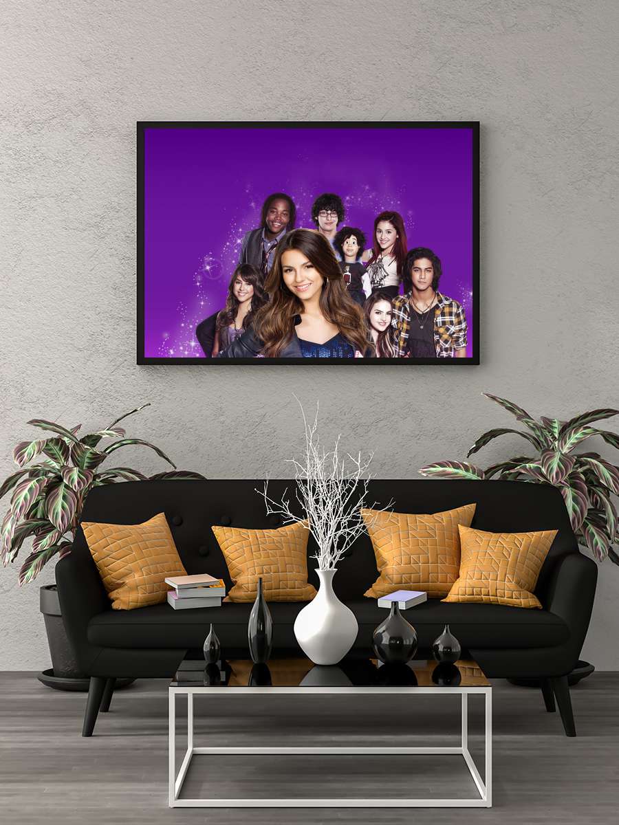 Victorious Dizi Tablo Siyah Çerçeveli Dizi Poster Duvar Tablo